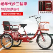 彩虹之屋 免運 可開票 快速出貨 新款老年三輪車人力車老人代步車腳蹬雙人車腳踏自行車成人三輪車