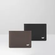 【BRAUN BUFFEL 德國小金牛】羅根-A 8卡男夾-黑色/培土棕(BF569-312-BK/POS) 錢包送禮推薦