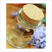 100%原味萬用玻璃瓶(布丁瓶)-附木塞.細繩.小卡 DIY玻璃瓶 微景觀玻璃瓶 糖果罐 許願瓶 星沙瓶 分裝瓶