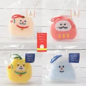 【現貨】DECOLE 招財貓 富士山 達摩 柴犬 4款  布製海綿 耐用菜瓜布 洗碗布 廚房浴室 去污菜瓜布 清潔海綿