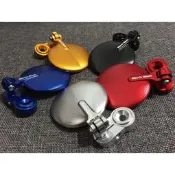 台灣現貨【貝爾摩托車精品店】Mirror Work 馬卡龍貝殼車把鏡 端子型 後視鏡 後照鏡 端子鏡 貝殼鏡 可收折