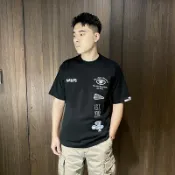 美國百分百【全新真品】AAPE Apunvs T恤 棉質 男款 潮牌 短袖上衣 刺繡logo 短T DF52