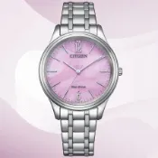 CITIZEN星辰 LADY'S系列 簡約時尚 光動能腕錶／EM0411-71X／34mm