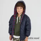 【Little moni】3M 科技羽絨保暖外套(深藍)~cm