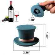 台灣現貨 紳士帽紅酒塞 矽膠 酒塞 家用紅酒瓶塞 葡萄酒塞 香檳酒塞 密封蓋 白酒瓶塞 洋酒瓶塞 防漏