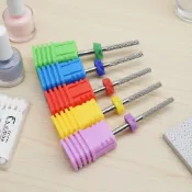 安全指甲鑽頭 3/32吋 碳化鎢 1/2/4/5件組 適用於修甲與修腳