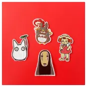✐宮崎駿電影：豆豆龍/龍貓 款式3✐ 1個裝 臂章燙 刺繡燙布貼 刺繡 徽章 補丁 熨燙布貼【斐爾特】