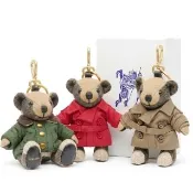 【BURBERRY 巴寶莉】Thomas 泰迪熊喀什米爾吊飾-多款可選