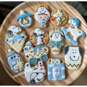 狗年 史努比 snoopy 糖霜餅乾 收涎餅乾 生日餅乾 禮物 送禮 派對 主題 塔克