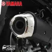 YC騎士生活_YAMAHA原廠改裝 SMAX S-MAX 【排氣管尾蓋 防燙蓋 】高質感不銹鋼沖壓成型 山葉原廠零件