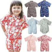 【Baby 童衣】日式和服 寶寶日本包屁衣 夏日麻料連身衣 42122(共１９款)