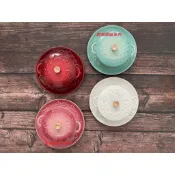 全新Le Creuset 耶誕限量新品 星塵之光 迷你媽咪鍋烤盅12cm 圓盤19cm 聖誕節禮物 交換禮物