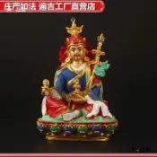 【A+嚴選】蓮花生大士佛像神像藏式密宗祖師像手工彩繪吉祥家居車擺件工藝品