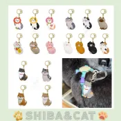 🐕柴犬🐕🐈貓🐈airtag保護套 磁扣套 airtag保護套 airtag鑰匙圈 防走丟追蹤器保護套感應卡磁釦卡套