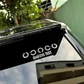 (店+)視力檢測 貼紙 反光貼紙 後擋風玻璃貼紙 防水車貼 防水耐曬反光 高質感透明底 不殘膠 反光屋FKW