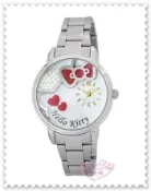 【買動漫】♥小花花日本精品♥ Hello Kitty 立體浮雕 蝴蝶結 手錶 情人節禮物 生日禮物 日本限定 99910204