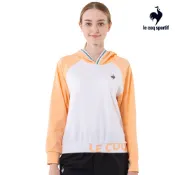 【LE COQ SPORTIF 法國公雞】休閒潮流連帽T恤-女款-白色-LWU22331