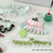 48出貨 2026 DIY 可愛綠色系娃衣合輯高顏值10cm娃用棉花娃娃裝飾配件小清新蓬蓬裙