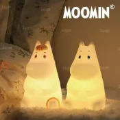 (店+)【IAM】MOOMIN 3段調光矽膠拍拍燈 20CM USB-C 矽膠夜燈 夜燈 造型夜燈 歌妮夜燈 姆明夜燈