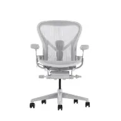 【Herman Miller】ystore雅浩家具 Aeron 3.0 旗艦款 礦石霧白/A尺寸 人體工學椅(老闆椅、辦公椅)