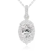 【AURORA 歐羅拉】GIA 50分 D color 橢圓形 天然真鑽  PT950 鉑金鑽墜 項鍊 相愛