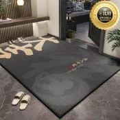 臺灣現貨【家用首選】簡約入戶地墊進門玄關耐髒腳墊新中式大門口除塵耐髒水晶絨地墊