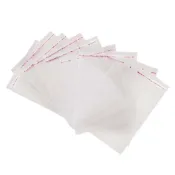 (店+)【咪咪購物】自黏透明OPP袋｜12X18cm｜一包100入(OPP自黏袋 平口袋 自黏袋 自封袋 透明包裝袋 透明袋 禮品袋 衣服包裝袋 塑膠包裝袋 自黏包裝袋 包裝袋 OPP袋 OPP包裝袋)