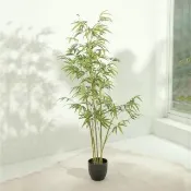 【YU Living 信歐傢居】仿真竹盆栽 人造樹盆栽 竹子樹盆栽 高150CM(綠色)