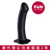 送潤滑液 德國Fun Factory Magnum 矽膠平頭吸盤按摩棒-黑 #按摩棒#跳蛋#G點#仿真老二棒#情趣用品