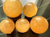 3-13公分天然黃水晶球黃冰洲球招財有求必應送底座風水擺飾礦石原石數款任選