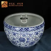 （可開發票）景德鎮陶瓷水缸米缸和面盆加深發面盆揉面盆洗菜盆腌辣菜超市魚缸（聚福來優品之家）