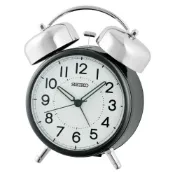 大高雄鐘錶城 seiko SK037 精工鐘 (QHK063K) 復古風鬧鈴 貪睡鬧鐘 黑 15.2*12.2*7.6cm｜樂天領券現折★全館特惠中★指定刷卡回饋10%