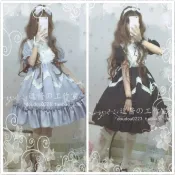 🎀夢幻物語🎀現貨❤ 蘿莉洋裝 逗醬原創【愛麗絲夢遊仙境】Lolita 蕾絲花邊大裙擺洋裝 軟妹 連衣裙 迪士尼 公主洋裝