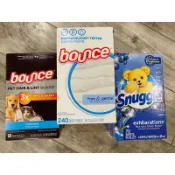 【Star代購】美國原廠 Bounce pet 烘衣紙 去靜電紙 戶外清香 寵物 無香味 抗皺 防靜電 熊寶