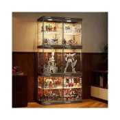 (店+)[玩藏集]公仔展示櫃 鋼彈展示櫃 模型展示櫃 娃娃置物架 透明展示架 樂高展示架 盲盒收納架 玩具展示架 手辦展示架