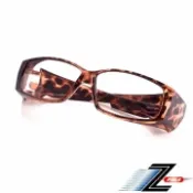Z-POLS 視鼎  包覆式豹紋茶 抗藍光眼鏡(S)
