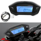 歡樂購物網 摩托車機車電動車儀表LED數字液晶里程表轉速表速度車速表可調款油表