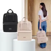 【Samsonite 新秀麗】FHLORA 時尚商務輕量多功能大容量筆電後背包/女包/雙肩包/電腦包15.6吋(多色可選)