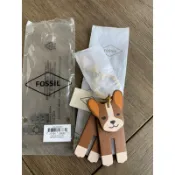 【全新】美國帶回 FOSSIL Sofia Animal Keyfob 皮革鑰匙圈 可愛狗狗款