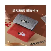 (店+)毛毛雨情侶毛巾結婚伴手禮喜慶陪嫁紅色比純棉吸水春節實用禮盒