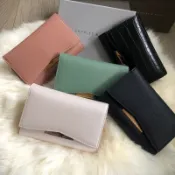 荔枝紋防刮錢包 專櫃代購 新加坡小ck短夾 鱷魚紋皮夾 折疊式磁扣中夾 可放千鈔 相片格 零錢包CK6-10770221