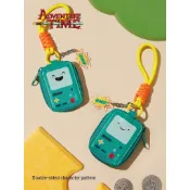 【阿柴選物店】現貨免運 正版授權 探險活寶Adventure Time 嗶莫造型迷你皮革零錢包吊飾 BMO收納包鑰匙圈