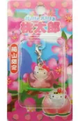 台灣駿河屋 Kitty(桃太郎)拉鏈吉祥物掛件o Kitty」限定岡山