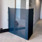 全球選品1館 生活百貨 狗狗寵物圍欄防跑自動伸縮圍欄布藝隔斷柵欄門狗圍欄防貓隔離網