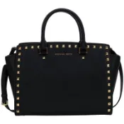 【 MK MICHAEL KORS 鉚釘 蝙蝠包 】時尚女款 手提包側肩包。新品現貨特價出清。美國 拉斯維加斯購得。