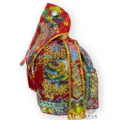 (店+)永羣沉香 紅色龍袍 神明衣服 繡線浮 粒蔥龍袍 8吋8 1尺3 1尺6 神尊穿