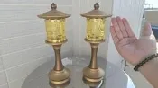 〈二手〉寶華 神明燈 佛堂燈 佛燈 祖先燈 公媽燈 LED燈 琉璃燈 銅座