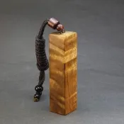 【巧藝坊】四川 金絲楠木印章 漂亮閃電 水波紋 金絲爍耀 開運章 公司章 方章 1.8-1.9-7.3公分