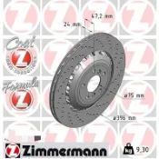 盛揚 OZimmermann 德國原裝OZ鑽孔碟盤 (後盤) BMW F10 M5 (396*24mm) 2片價格