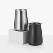 不銹鋼篩粉器砂光過濾播粉器聞香杯接粉器手沖咖啡器具咖啡接粉杯